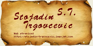 Stojadin Trgovčević vizit kartica